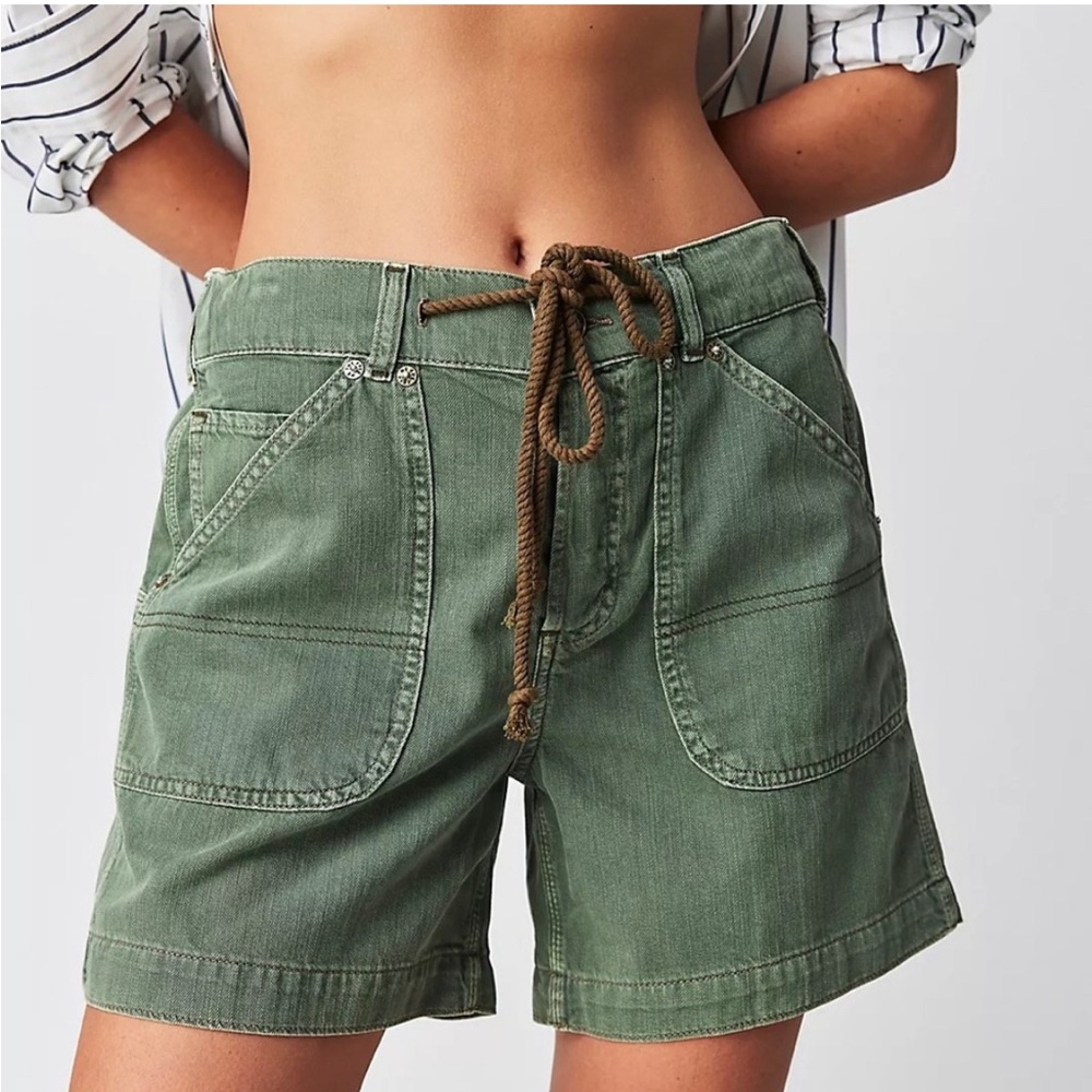ISO We The Free Second Chances Pull on Shorts in Green